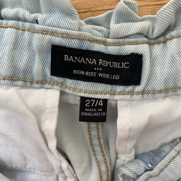 Banana Republic wide jeans with tie - Picture 2 of 2